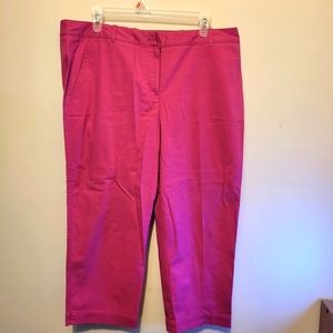 Talbot's ladies Pink capris. Size 14.